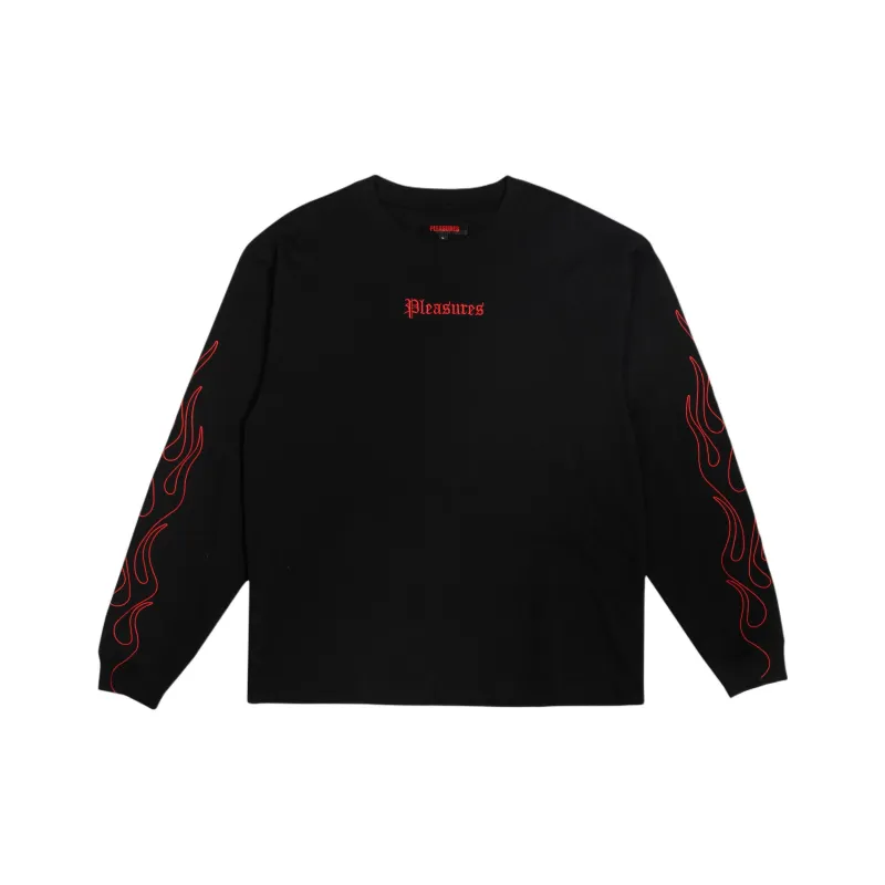 PLEASURES Fiery Heavyweight Long Sleeve-0
