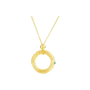 TUTAE 925 Sterling Silver Necklaces Unisex Gold