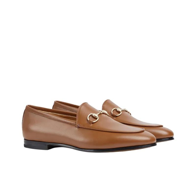 GUCCI Jordaan Casual Single Shoes Women's Brown-2
