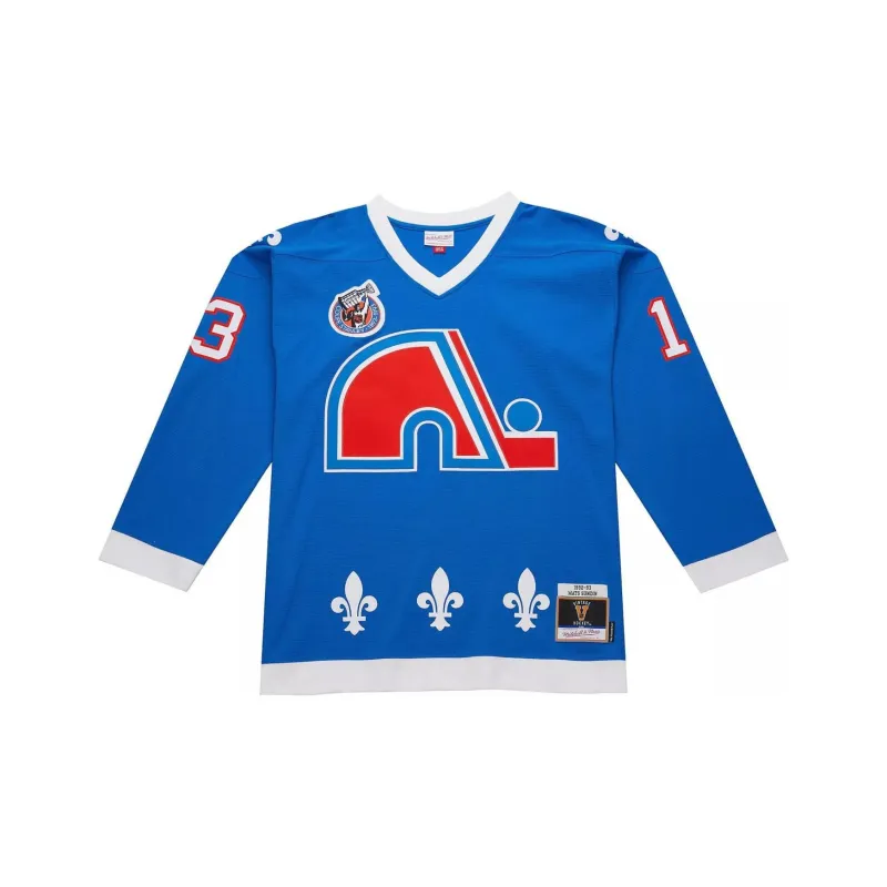 Mitchell Ness Nhl Dark 'Nordiques 1992 Mats Sundin' Jersey-0