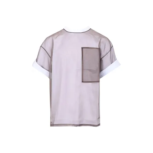 FILA Drop Shoulder Sleeve T Shirt Mens Cloud White