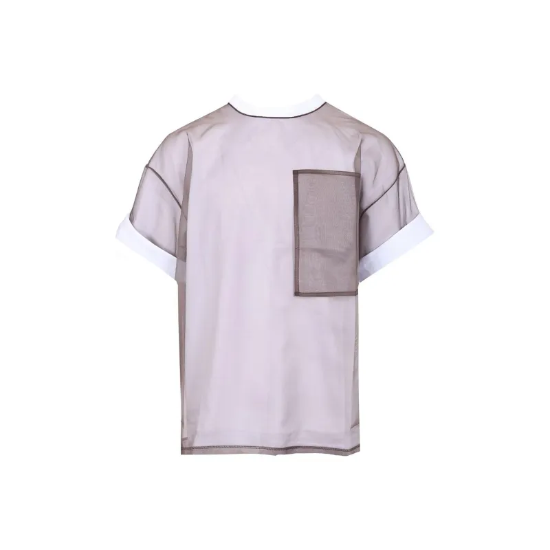DRIES VAN NOTEN Heaton Double Layer Crewneck T Shirt-0
