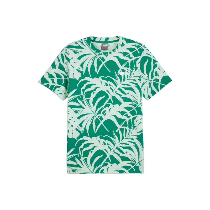 PUMA ESS+ T-Shirts Men Green-0