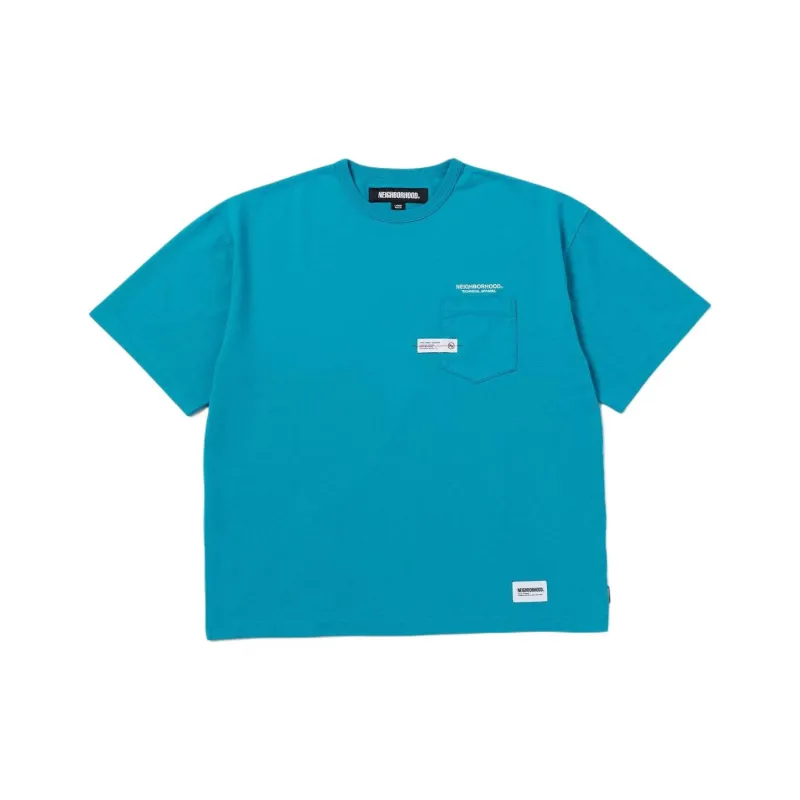 NEIGHBORHOOD Logo embroidered Cotton T shirt-7