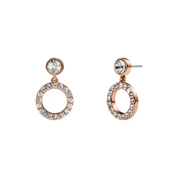 COACH Brass Plated Earrings Women's Rose Gold