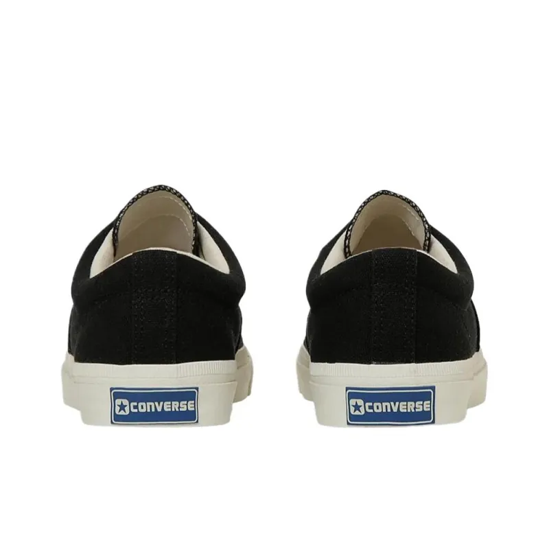 Converse Skidgrip Wear resistant And Lightweight Low Top Canvas Shoes Unisex Black-3