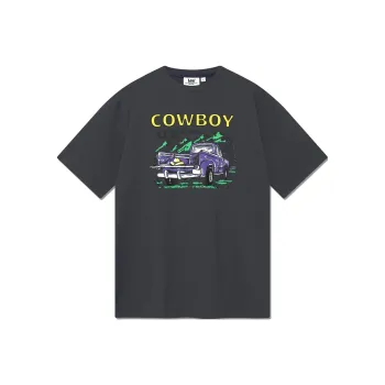 Lee T Shirt Unisex Charcoal Gray