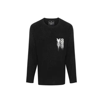 Y 3 Logo Printed T Shirt