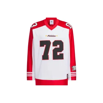 Adidas Originals BBRTR LS JERSEY T Shirt Unisex White/Light Scarlet