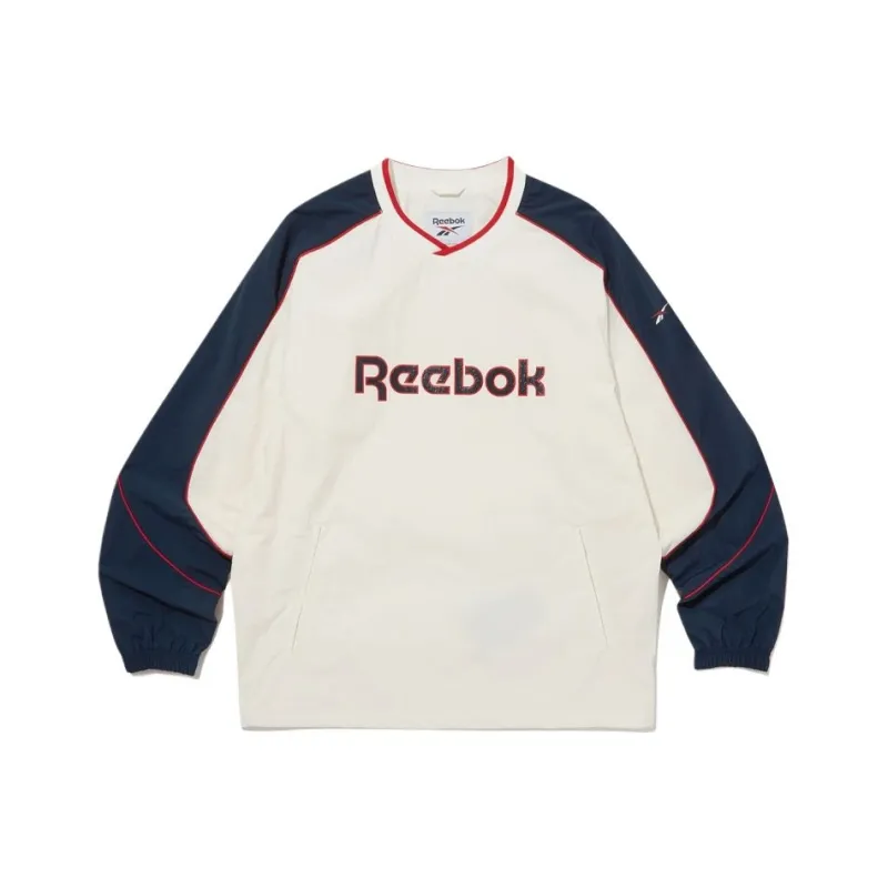 Reebok T-Shirt Men's White/Navy Blue-0