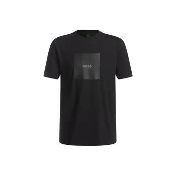 HUGO BOSS Cotton Logo artwork T shirt