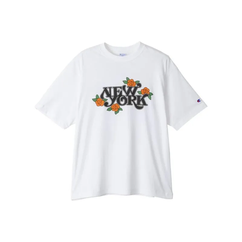 Champion Yusuke Komori Collaboration Model T-Shirts Unisex White-0