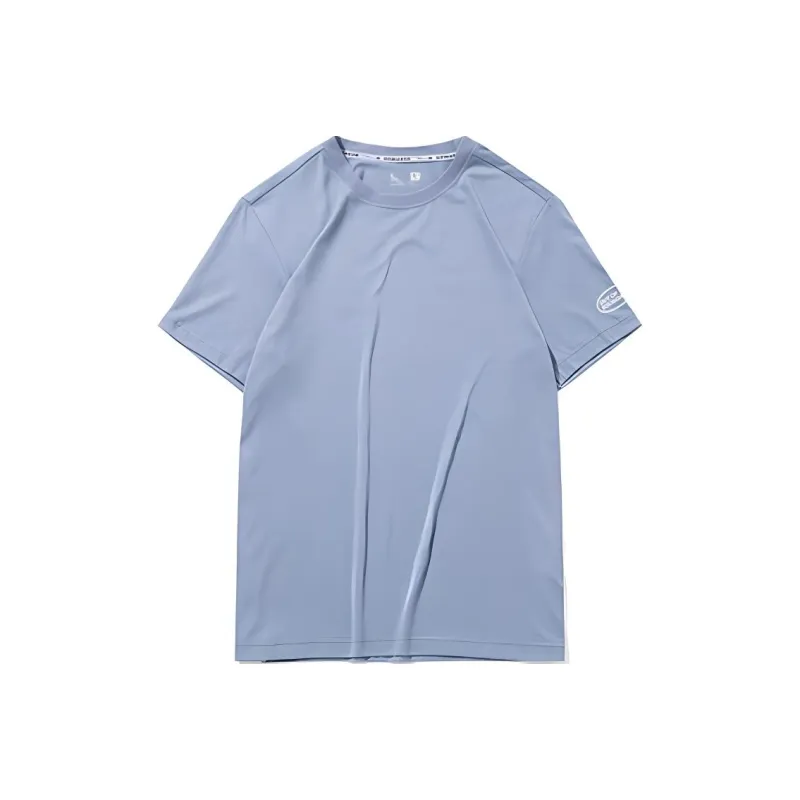 QIAODAN T Shirt Unisex Powder Blue-0