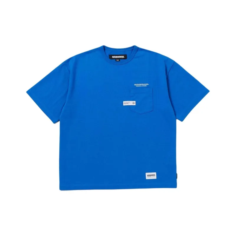 NEIGHBORHOOD Logo embroidered Cotton T shirt-6