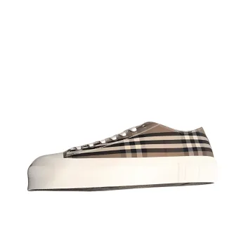 Burberry Low Top Canvas Shoes Men's Brown
