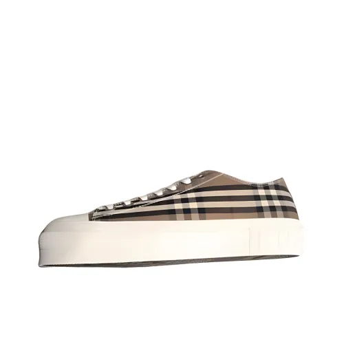 Burberry Low Top Canvas Shoes Men
s Brown