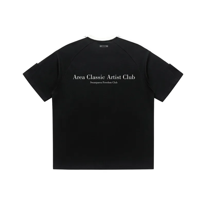 SWAMP AREA T-Shirt Unisex Black White-0