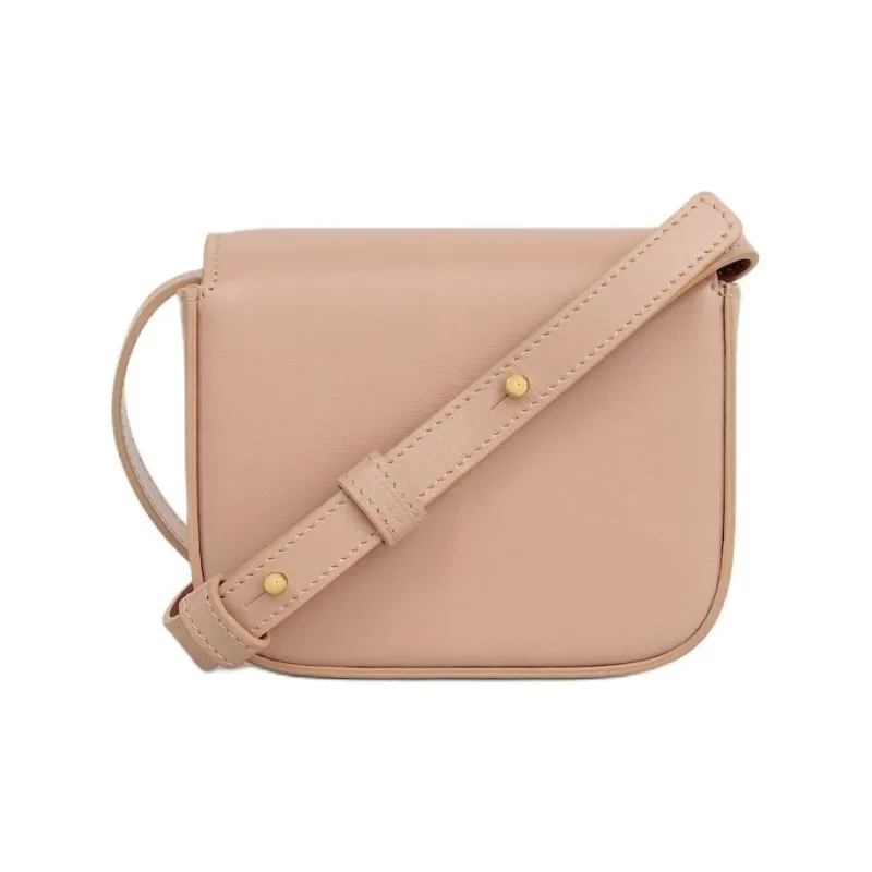 CELINE Claude Cow Leather Shoulder Bag Mini Women's Gummy Peach-3