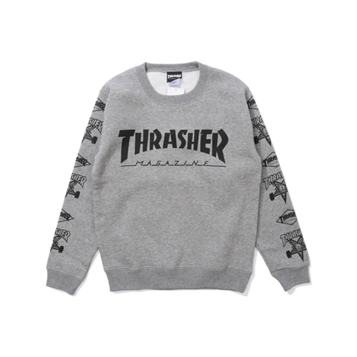 Thrasher Sweatshirt Japan Version Unisex Gray-0