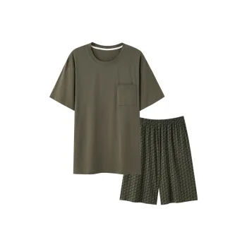 Lan Miao Pajama Set Men's Marsh Green
