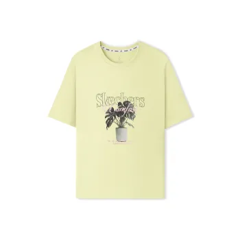 Skechers T Shirts Unisex Wax Yellow/026S