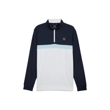 PUMA Pure Colorblock T-Shirt Men's Deep Sea Navy White Luminous