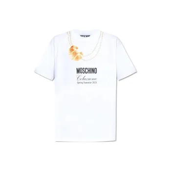 MOSCHINO Graphic Printed Crewneck T Shirt