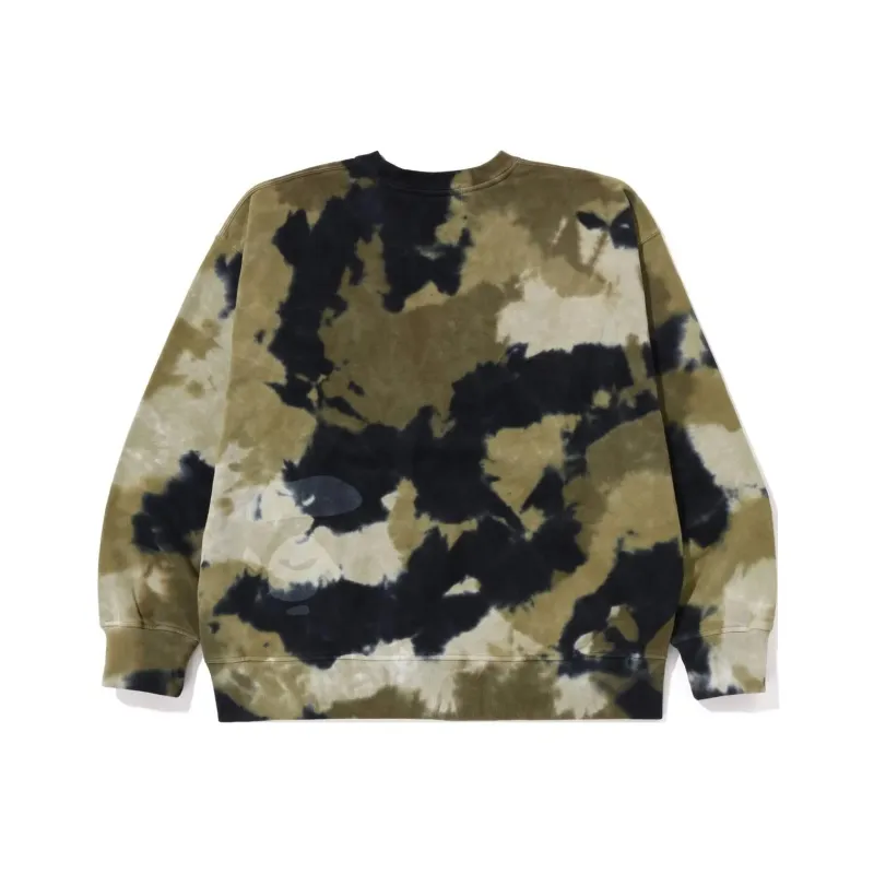 A BATHING APE Chusen Dye Loose Fit Crewneck-0