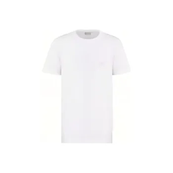 DIOR Logo Embroidered Crewneck T Shirt
