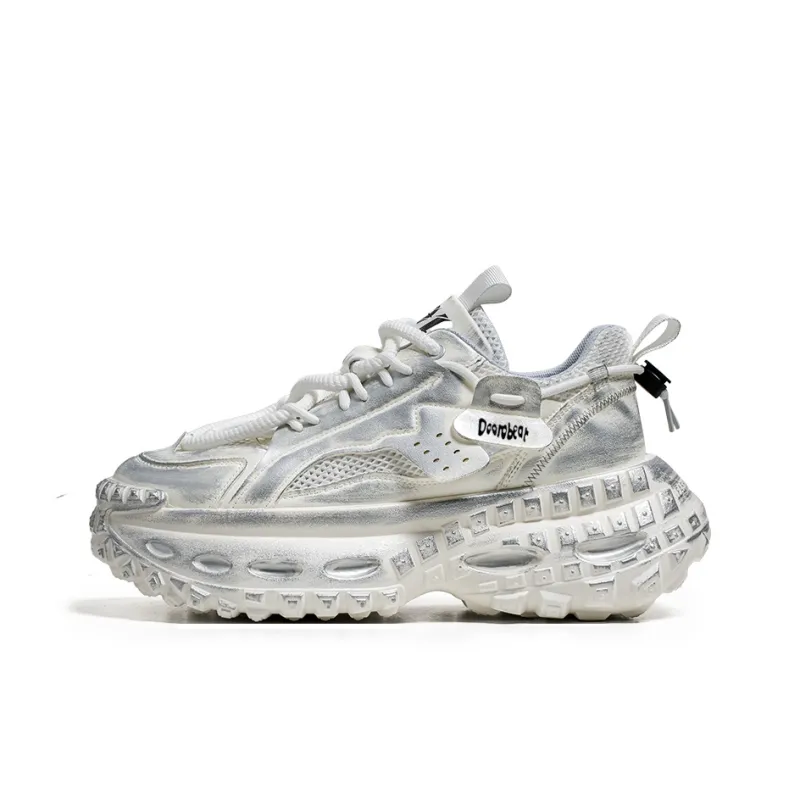 Budding Bear Height Increasing Abrasion Resistant Lightweight Breathable Slip Resistant Low Top Chunky Sneakers Unisex-8
