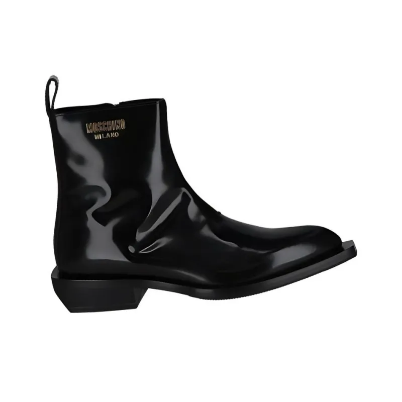 MOSCHINO Ankle Boots Men's Black-2