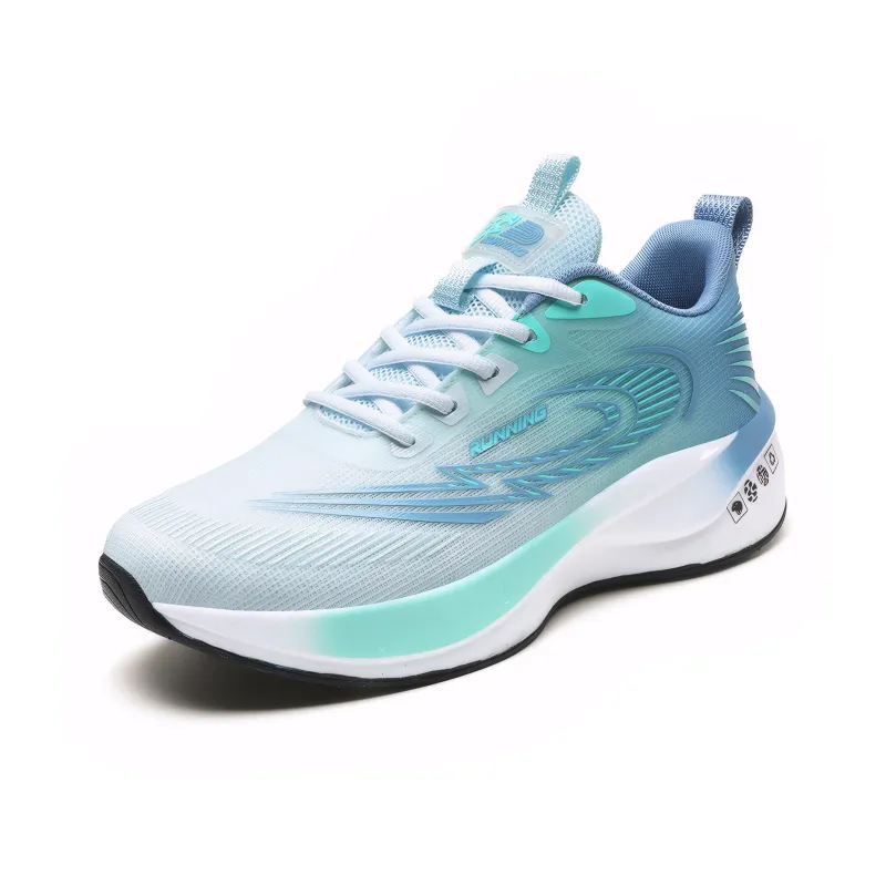 Kuding Running Shoes Unisex Low Top White/Green/Black-12