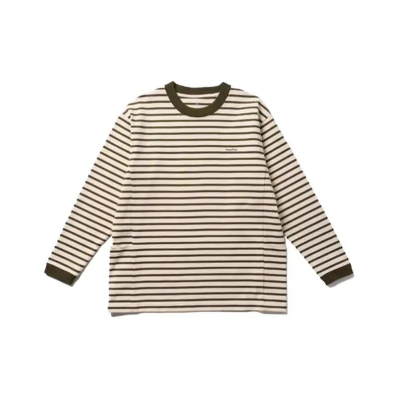 Snow Peak SS25 Heavy Cotton Border T Shirt Unisex-0