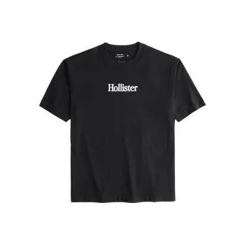 Hollister T Shirts Unisex Black