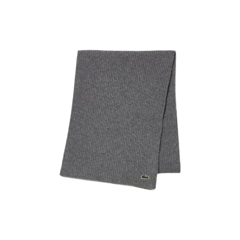 LACOSTE Knit Scarves Men's Gray-3