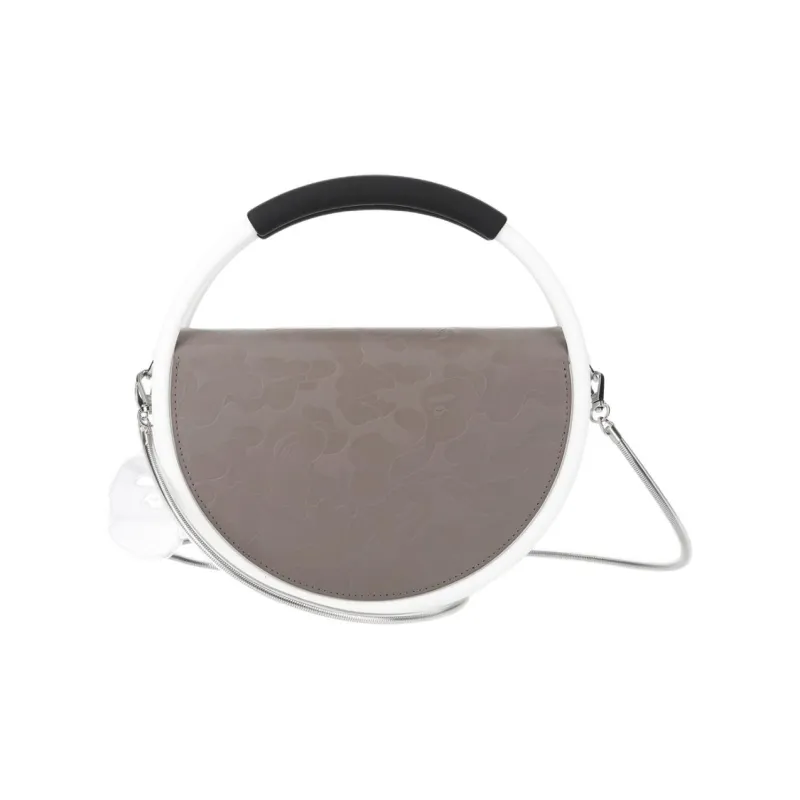 A BATHING APE NANA NANA Collaboration PVC Shoulder Bag, Crossbody Bag, Handbag Medium Size Unisex White/Black-5