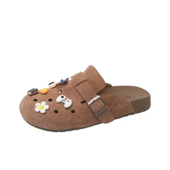 BANWEIDIYA Rubber Sole Abrasion Resistant Slip Resistant Wrap toe Slippers Women's