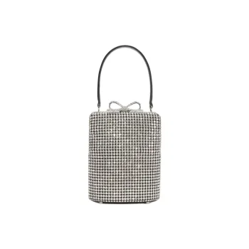 Self portrait Polyester Handbag Women's Silver