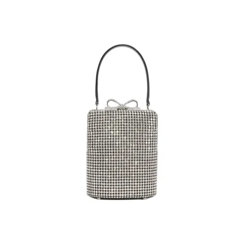Self portrait Polyester Handbag Women's Silver