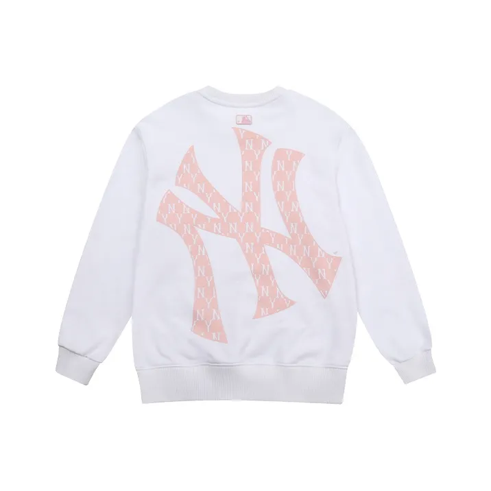 MLB Old Flower Sweatshirts Unisex White-0