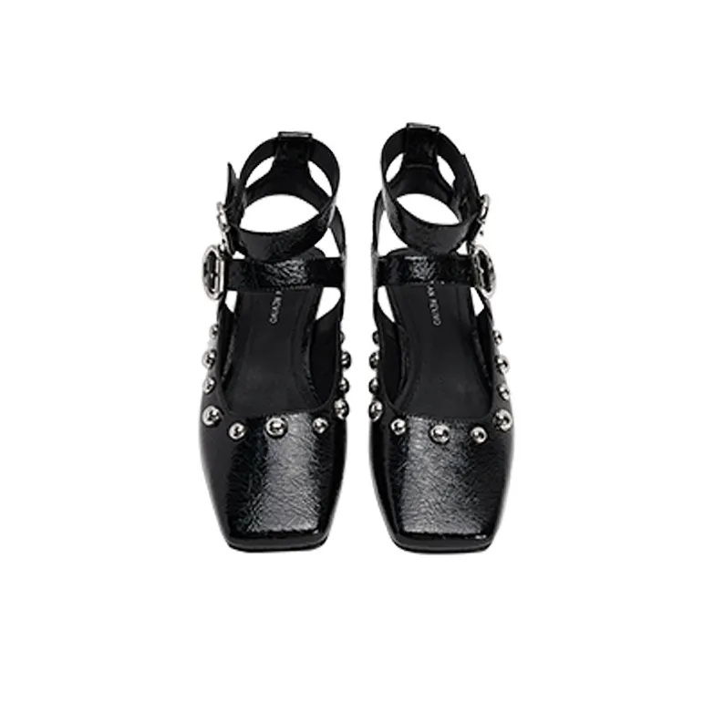URBAN REVIVO Casual Single Shoes Women's Black-1