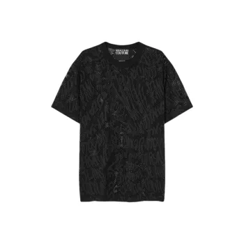VERSACE Mesh Logo T Shirt