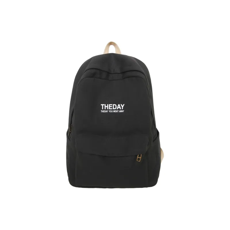 GEERDUN Canvas Backpack Regular Unisex Black/Pink/Khaki/Blue-0