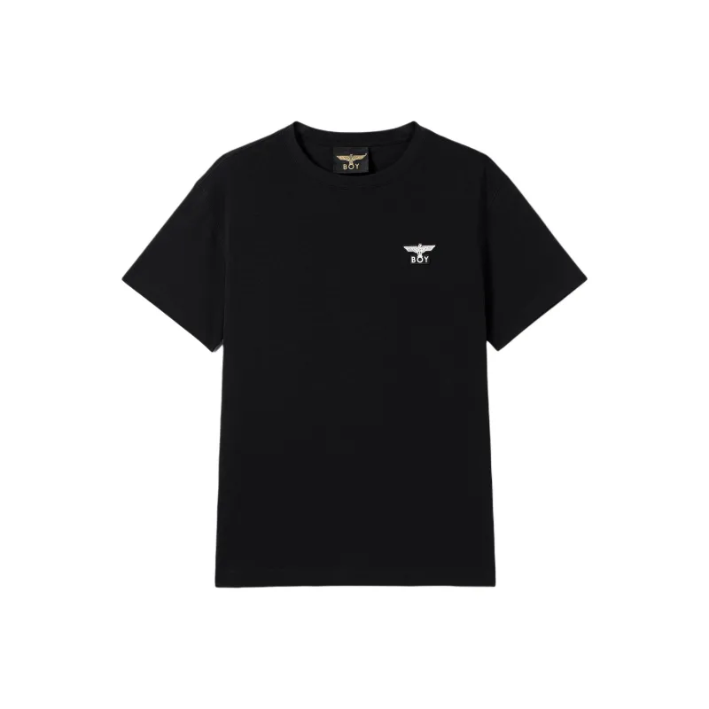 Boy London SS25 T Shirt White Label Unisex Black-0