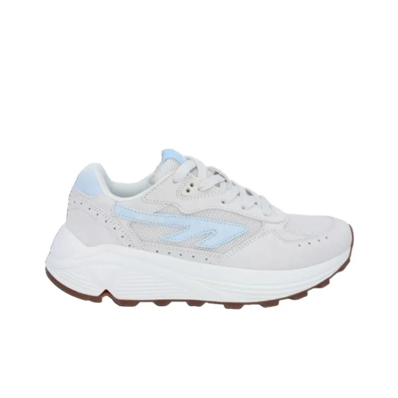 HI TEC Anti Slip Wear Resistant Low Top Casual Shoes Unisex White Blue-2