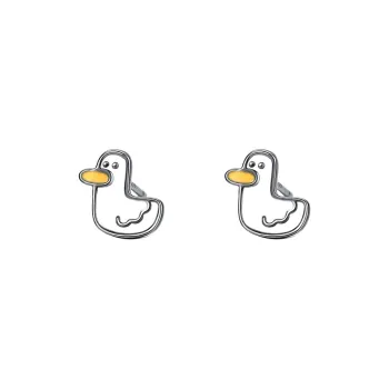 JKEM 999 Fine Silver Stud Earrings Women's