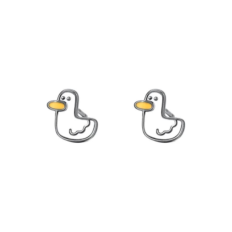 JKEM 999 Fine Silver Stud Earrings Women's-0
