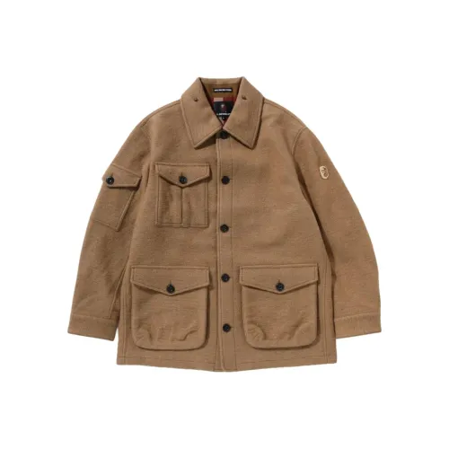 A BATHING APE Jackets Coats Men's Beige