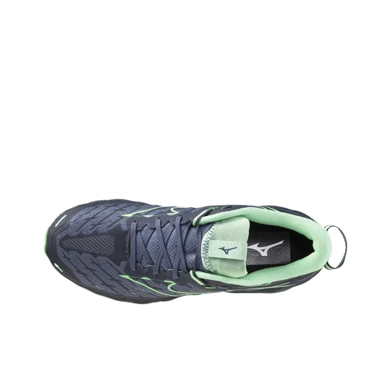 Mizuno Abrasion Resistant Low Top Running Shoes Men's Vintage Indigo-2