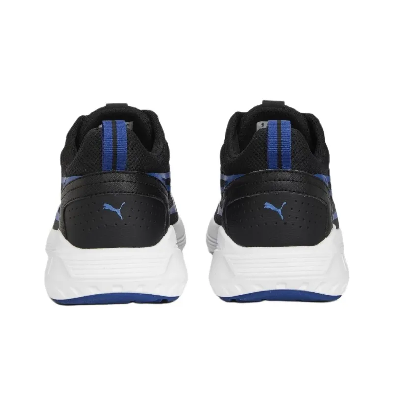 PUMA All Day Active Anti Slip Wear Resistant Low Top Running Shoes Men's Black Blue-3